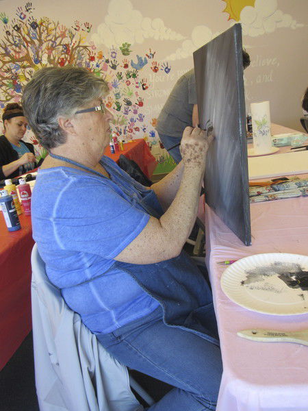 Nancy's Paint Palette a hit at Q.B. Boydstun Library